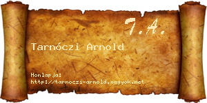 Tarnóczi Arnold névjegykártya
